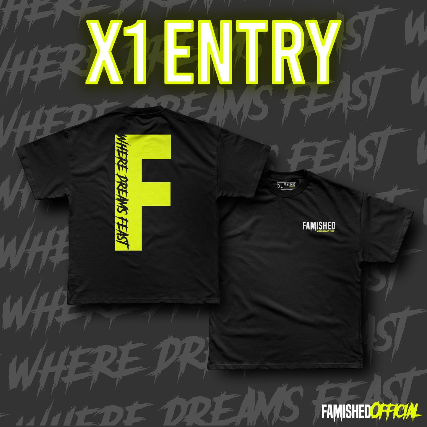FAMISHED MARK T-SHIRT